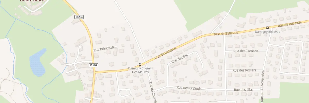 Plan du 19 Rue de Bellevue à Damigny