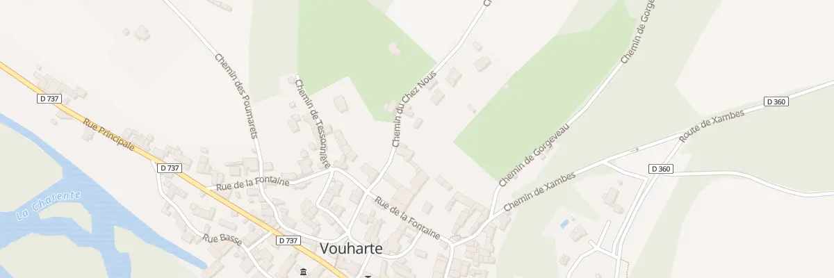 Plan du 287 Rue de la Fontaine à Vouharte