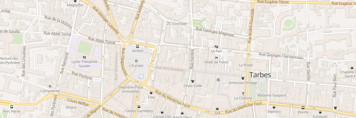 Plan du 7 Rue Brauhauban à Tarbes