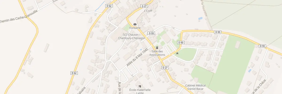 Plan du 8 Rue du Docteur Roux à Latillé