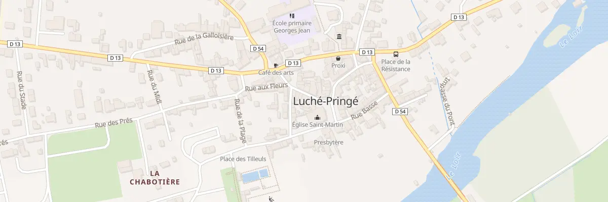 Plan du 18 Rue Pasteur à Luché-Pringé