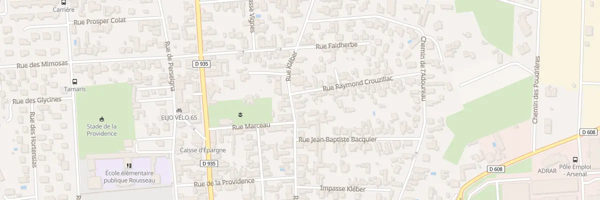 Plan du 22 Rue Kléber à Tarbes