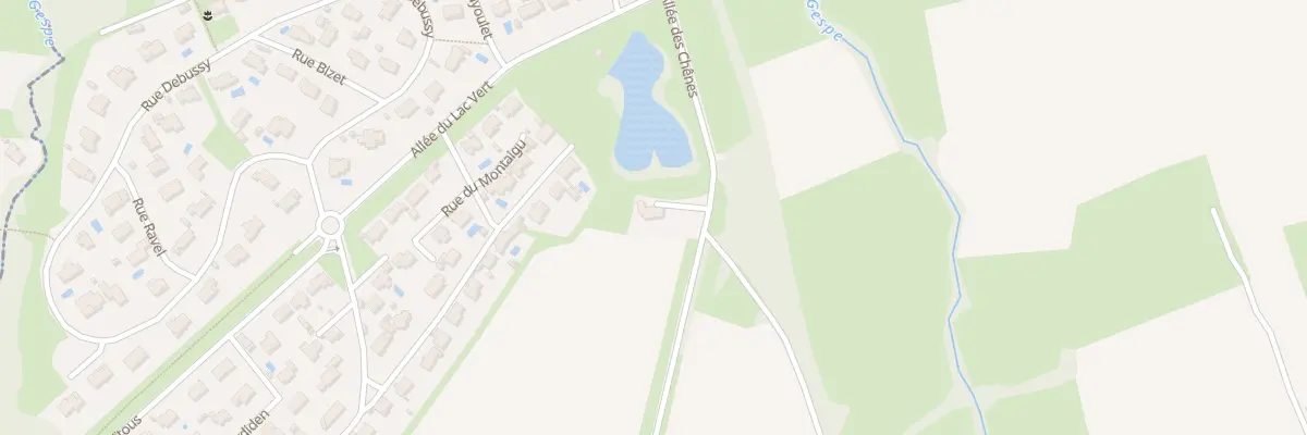 Plan du 5100 Lande de Bieoues à Horgues