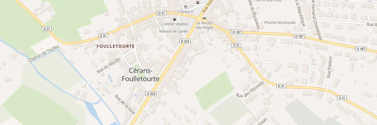 Plan du 139 Rue Nationale à Cérans-Foulletourte