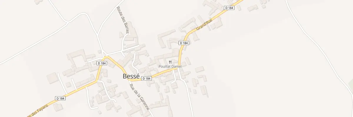 Plan du 34 Gr Grand’Rue à Bessé