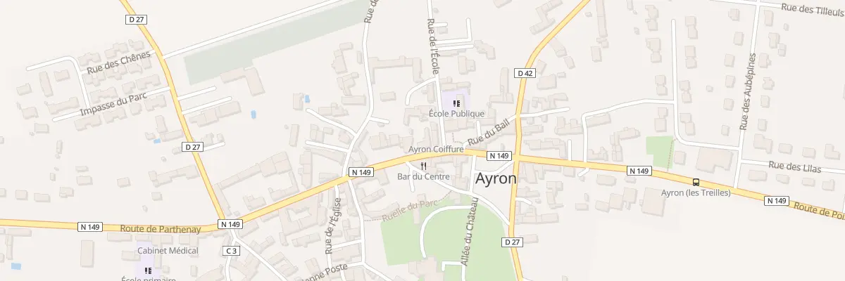 Plan du 4 Rte de Parthenay à Ayron