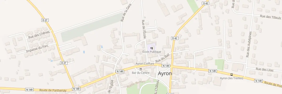 Plan du 1 Rue de l’Ecole à Ayron