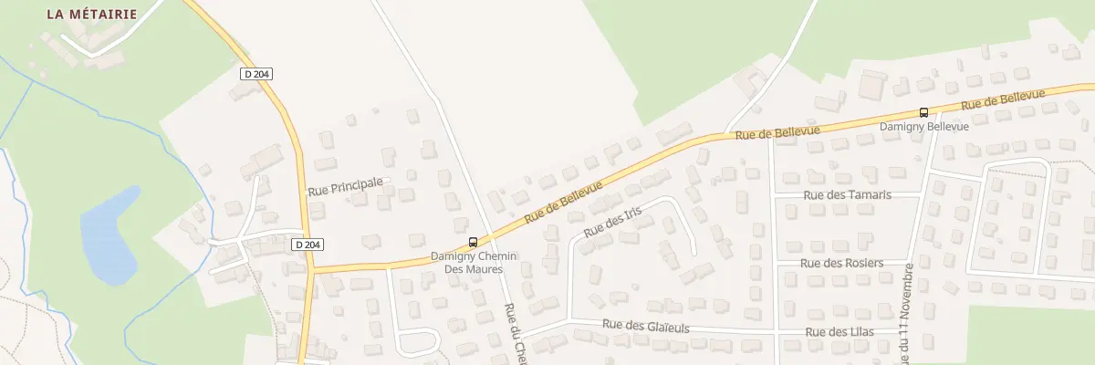Plan du 21 Rue de Bellevue à Damigny
