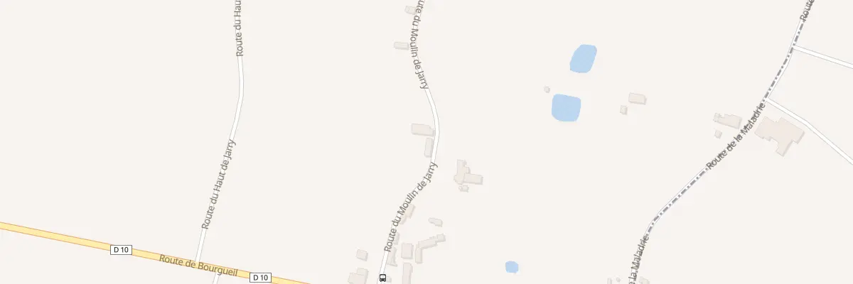 Plan du 34 Rte du Moulin de Jarry à Brain-sur-Allonnes