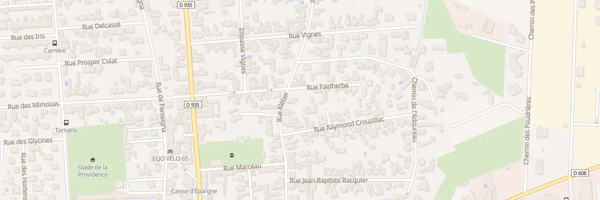 Plan du 28 Rue Kléber à Tarbes