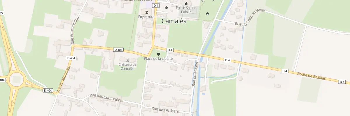 Plan du 1 Pl de la Liberte à Camalès