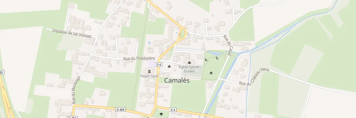 Plan du 5011 Le Village à Camalès