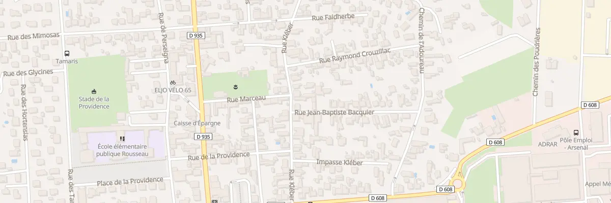 Plan du 16 Rue Kléber à Tarbes
