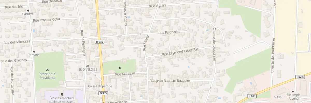 Plan du 3 Rue Raymond Crouzillac à Tarbes