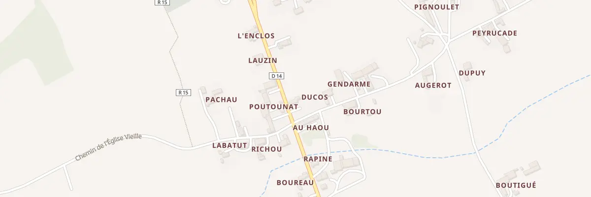 Plan du 5039 Ducos à Ladevèze-Rivière