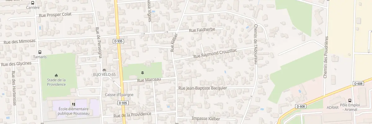Plan du 2B Rue Raymond Crouzillac à Tarbes