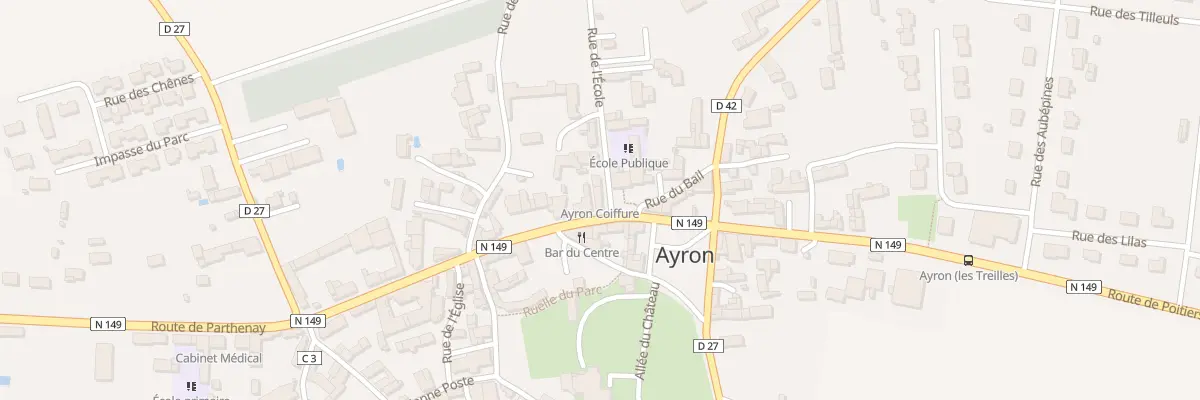 Plan du 2 Rte de Parthenay à Ayron