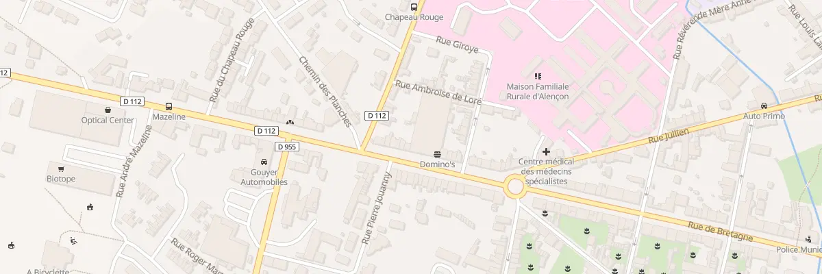 Plan du 90 Rue de Bretagne à Alençon