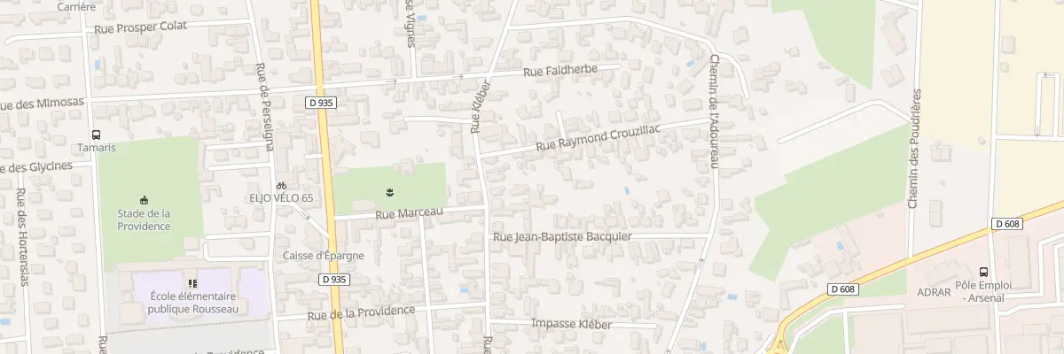 Plan du 4 Rue Raymond Crouzillac à Tarbes