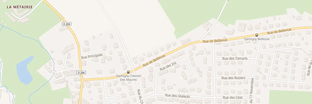 Plan du 23 Rue de Bellevue à Damigny