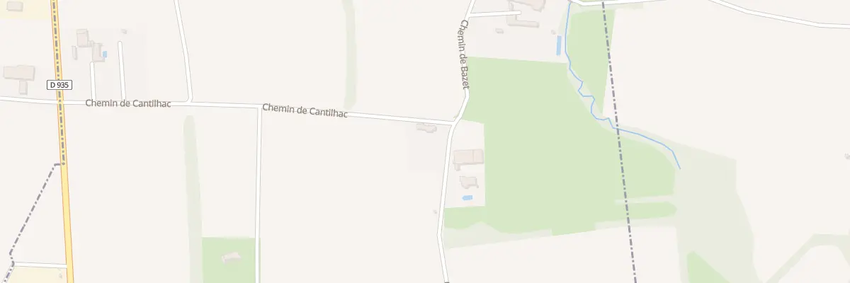 Plan du 5961 Che de Cantilhac à Bordères-sur-l’Échez