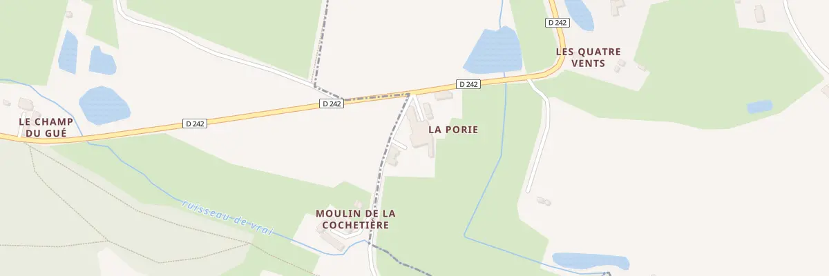 Plan du 5016 La Porie à La Chapelle-Saint-Fray