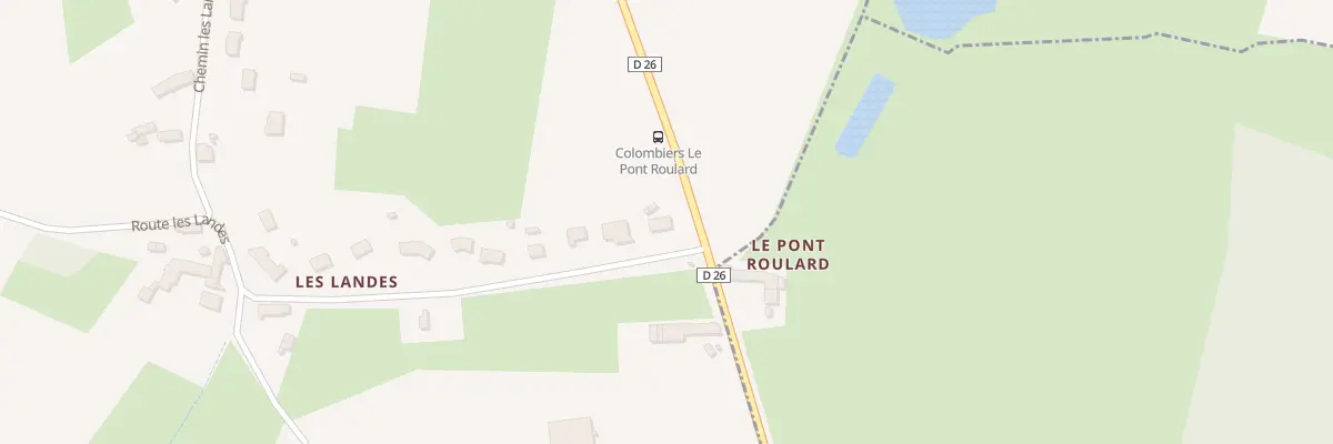 Plan du 23 Rte les Landes à Colombiers