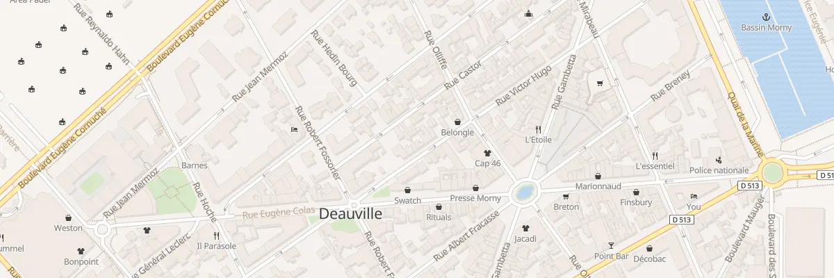 Plan du 92 Rue Victor Hugo à Deauville