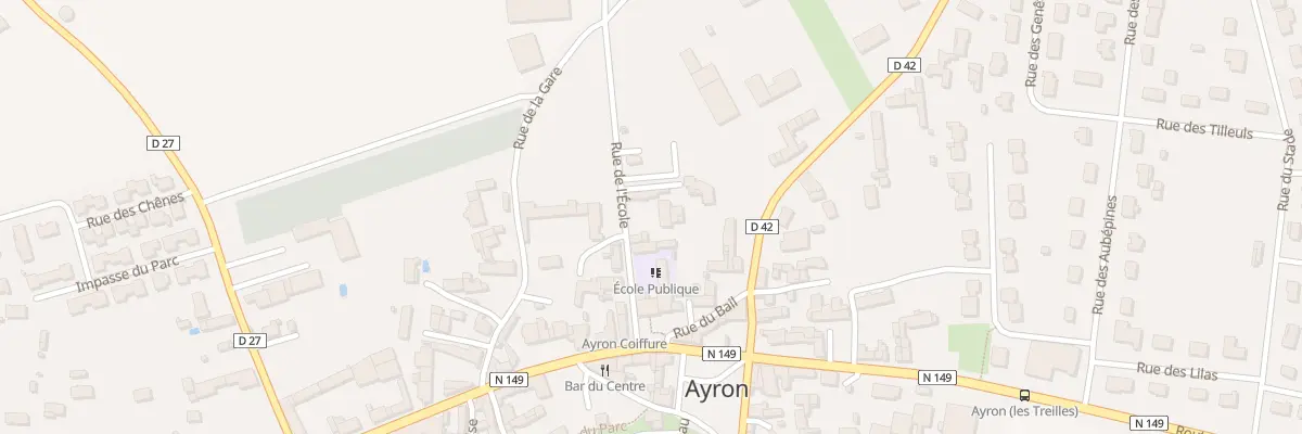 Plan du 4 Rue de l’Ecole à Ayron