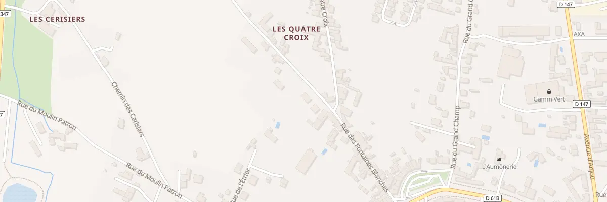 Plan du 41 Rue des Fontaines Blanches à Loudun