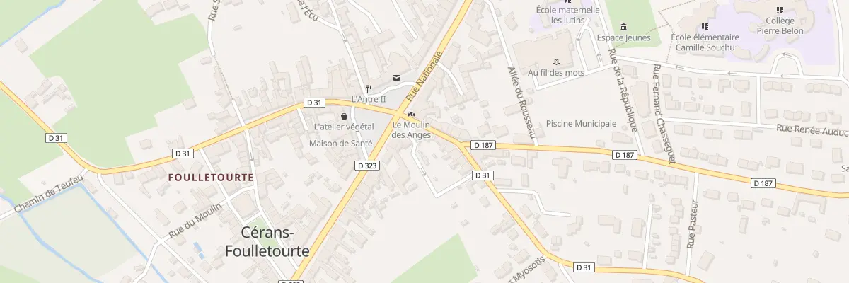 Plan du 6 Rue du Mal Leclerc à Cérans-Foulletourte