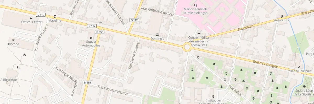 Plan du 81 Rue de Bretagne à Alençon