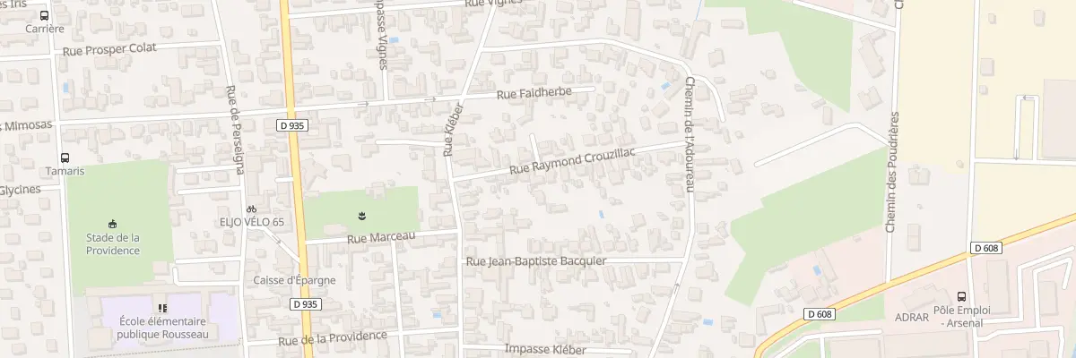 Plan du 10 Rue Raymond Crouzillac à Tarbes