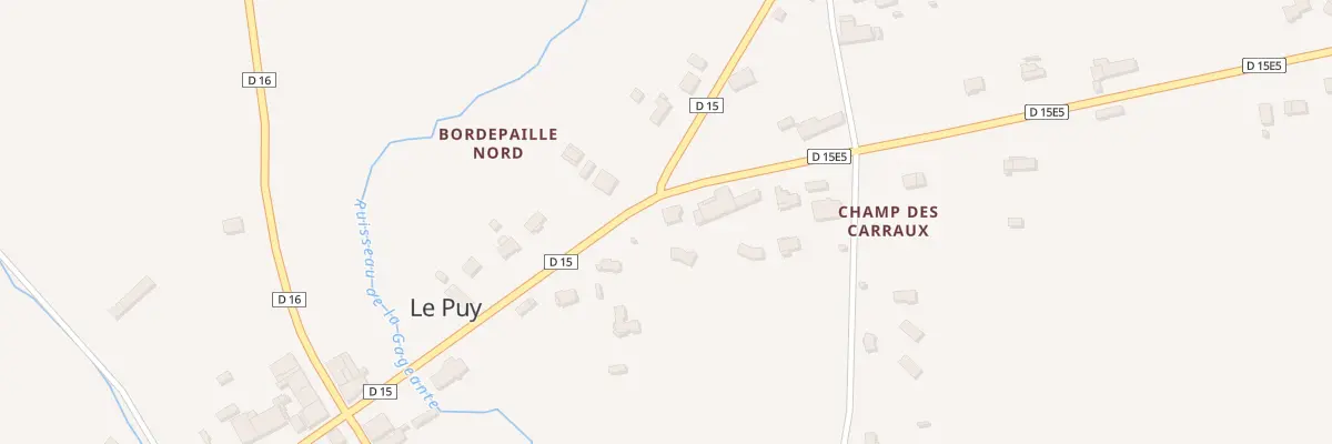 Plan du 33 Bordepaille Sud au Puy