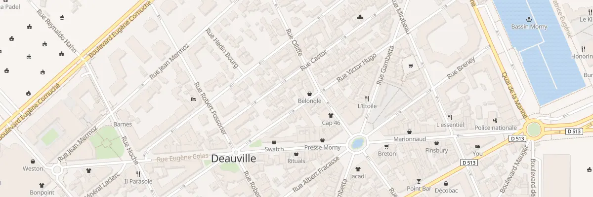 Plan du 78 Rue Victor Hugo à Deauville