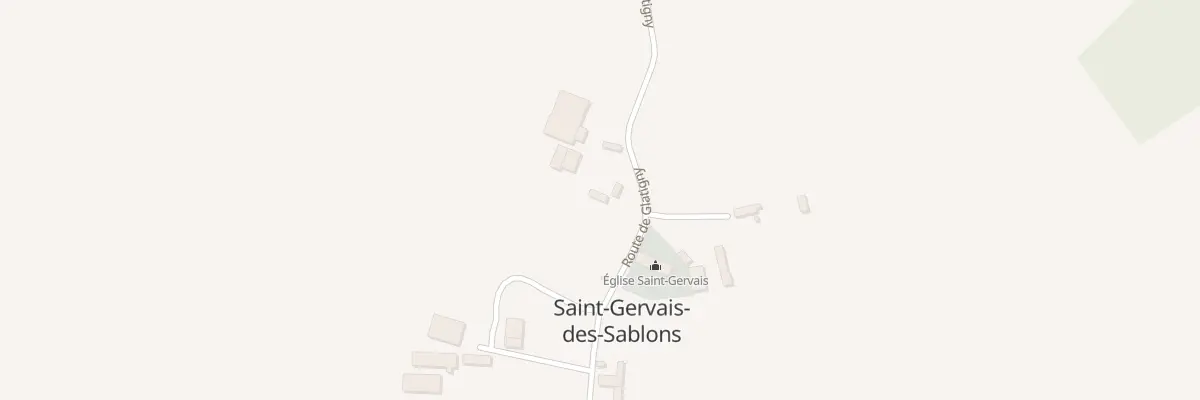 Plan du 287 Rte de Glatigny à Saint-Gervais-des-Sablons