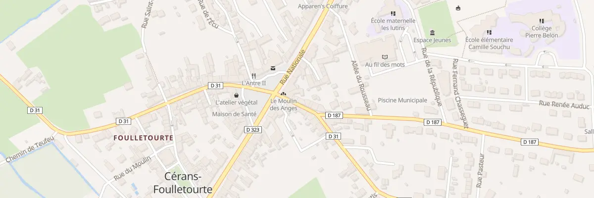 Plan du 3 Rue du Mal Leclerc à Cérans-Foulletourte