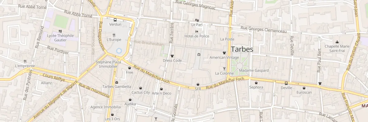 Plan du 24B Rue Brauhauban à Tarbes