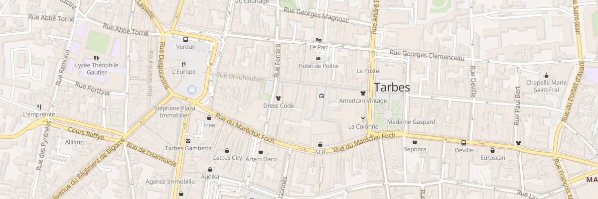 Plan du 24 Rue Brauhauban à Tarbes