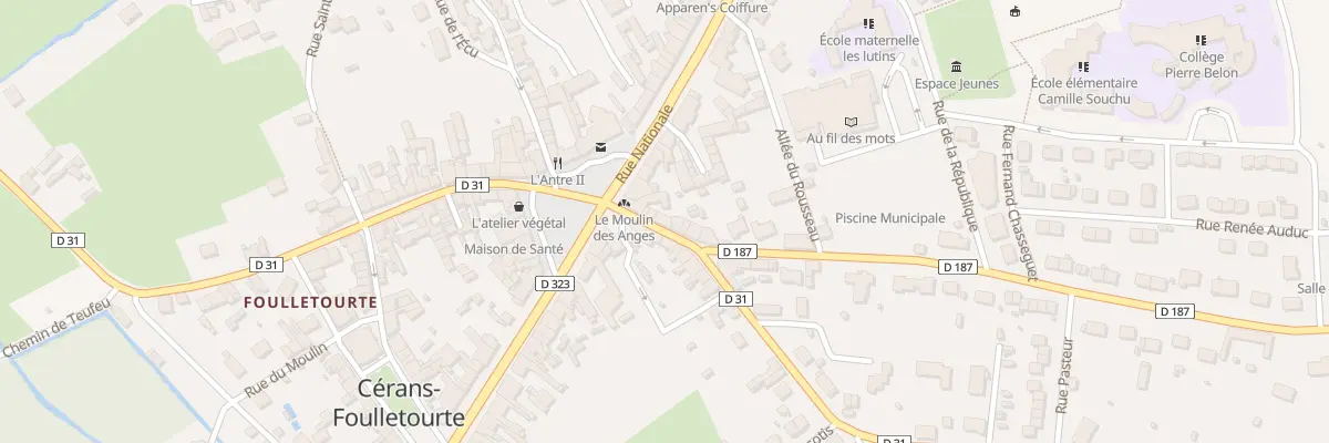 Plan du 5 Rue du Mal Leclerc à Cérans-Foulletourte