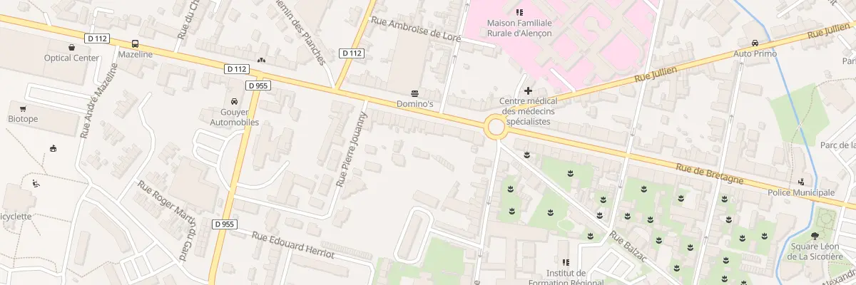 Plan du 77 Rue de Bretagne à Alençon