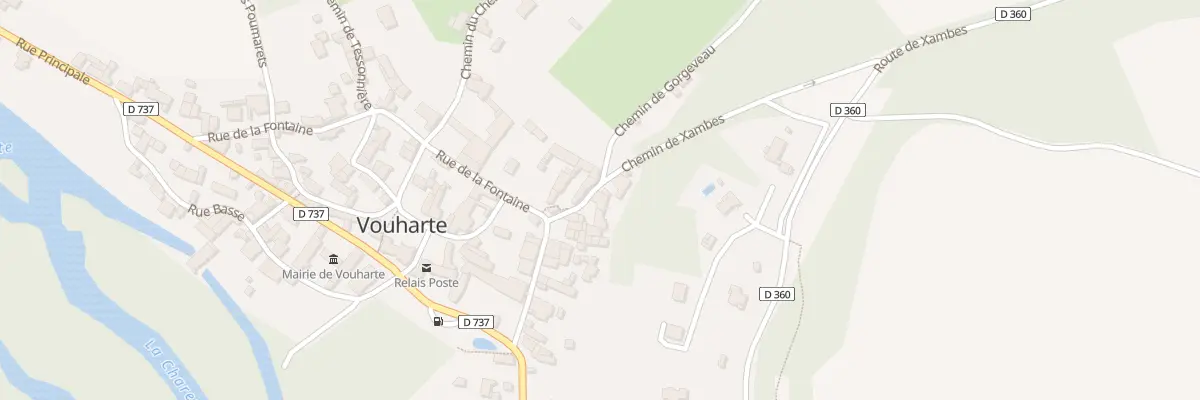 Plan du 38 Che de Xambes à Vouharte