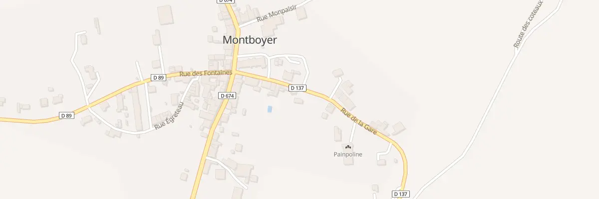 Plan du 14 Rue de la Gare à Montboyer