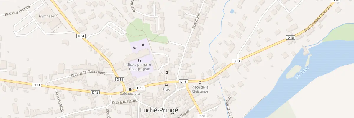 Plan du 3 Rue Curie à Luché-Pringé