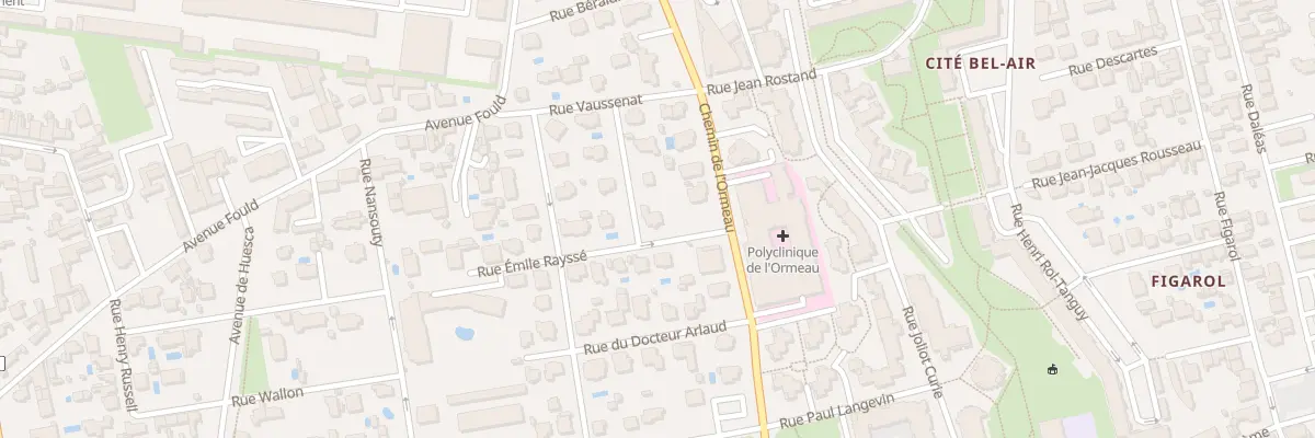Plan du 3 Rue Emile Rayssé à Tarbes