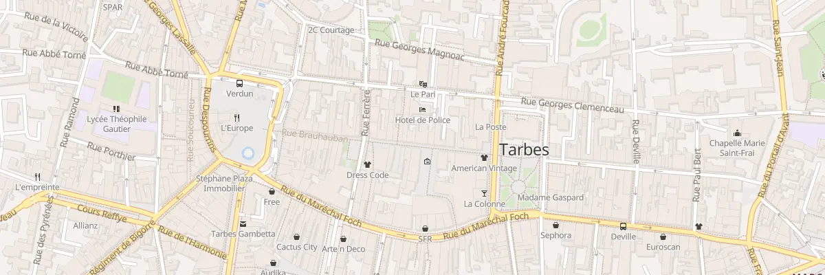 Plan du 27 Rue Brauhauban à Tarbes