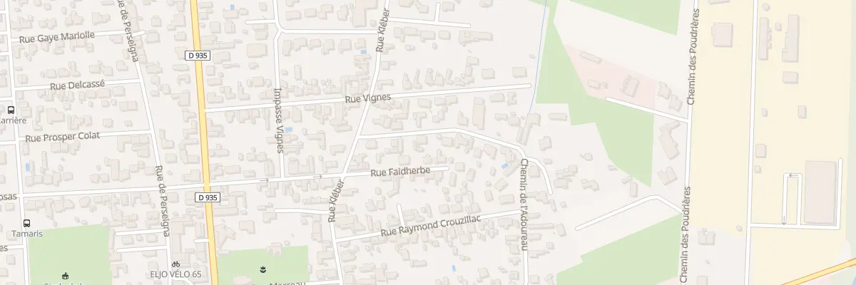 Plan du 31 Che de l’Adouréau à Tarbes