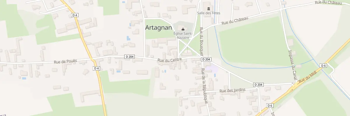 Plan du 1 Pl de la Mairie à Artagnan