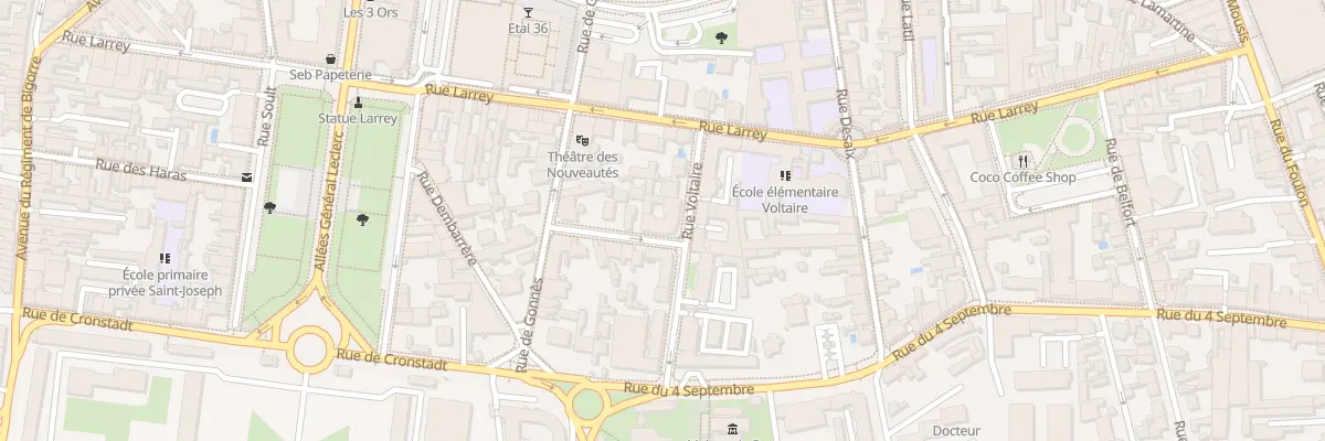 Plan du 8 Rue Voltaire à Tarbes