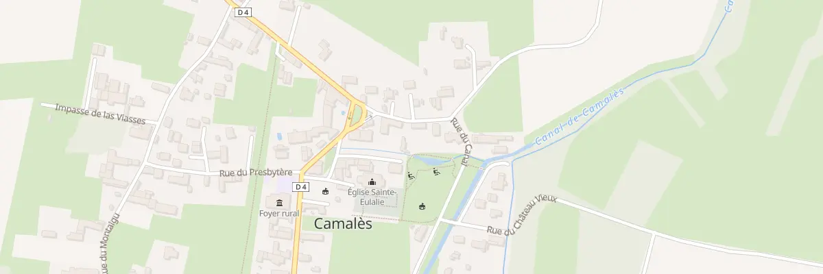 Plan du 2 Che du Bout du Pont à Camalès